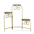 golden iron cake three-layer pan cake display rack.